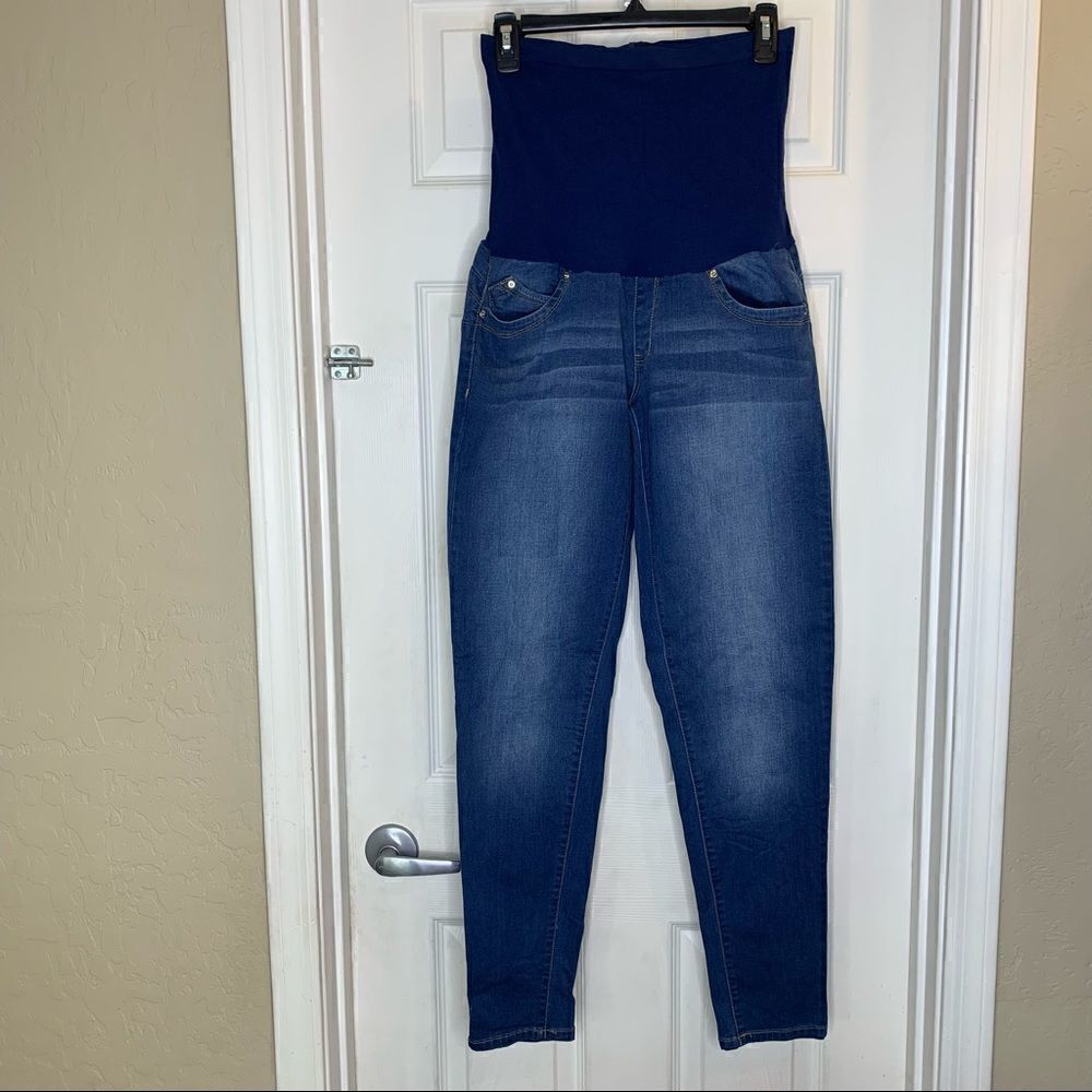 YMI Skinny Maternity Jeans Size XL Full Belly Panel